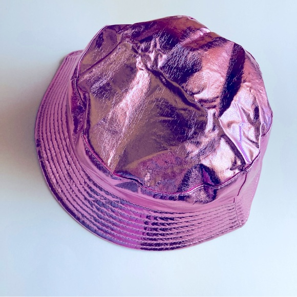 Metallic Pink Bucket Hat - Picture 4 of 4